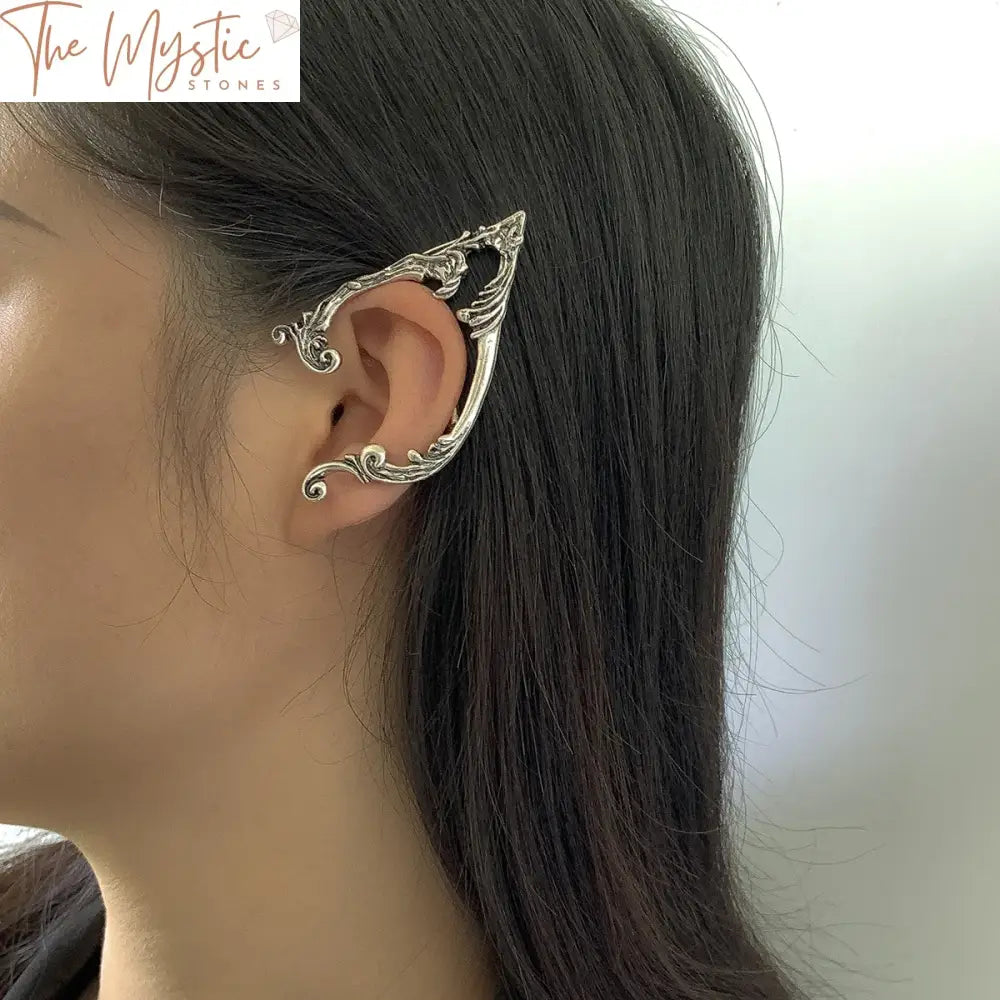 Gothic Elf Ear Cuffs Clip-On Earrings