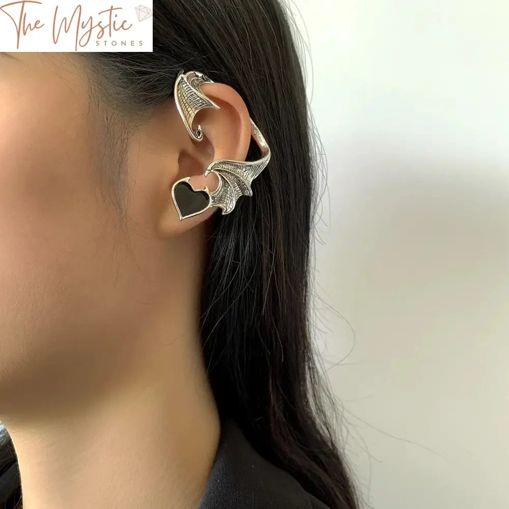 Gothic Elf Ear Cuffs Clip-On Earrings