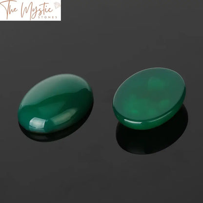 Green Agate Oval Cabochon 23X30Mm