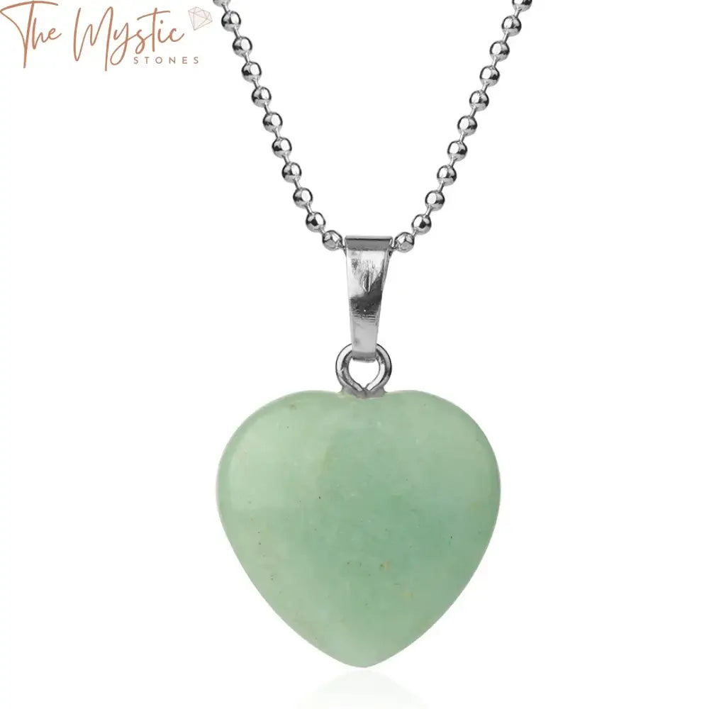 Green Aventurine Heart Jewelry Set