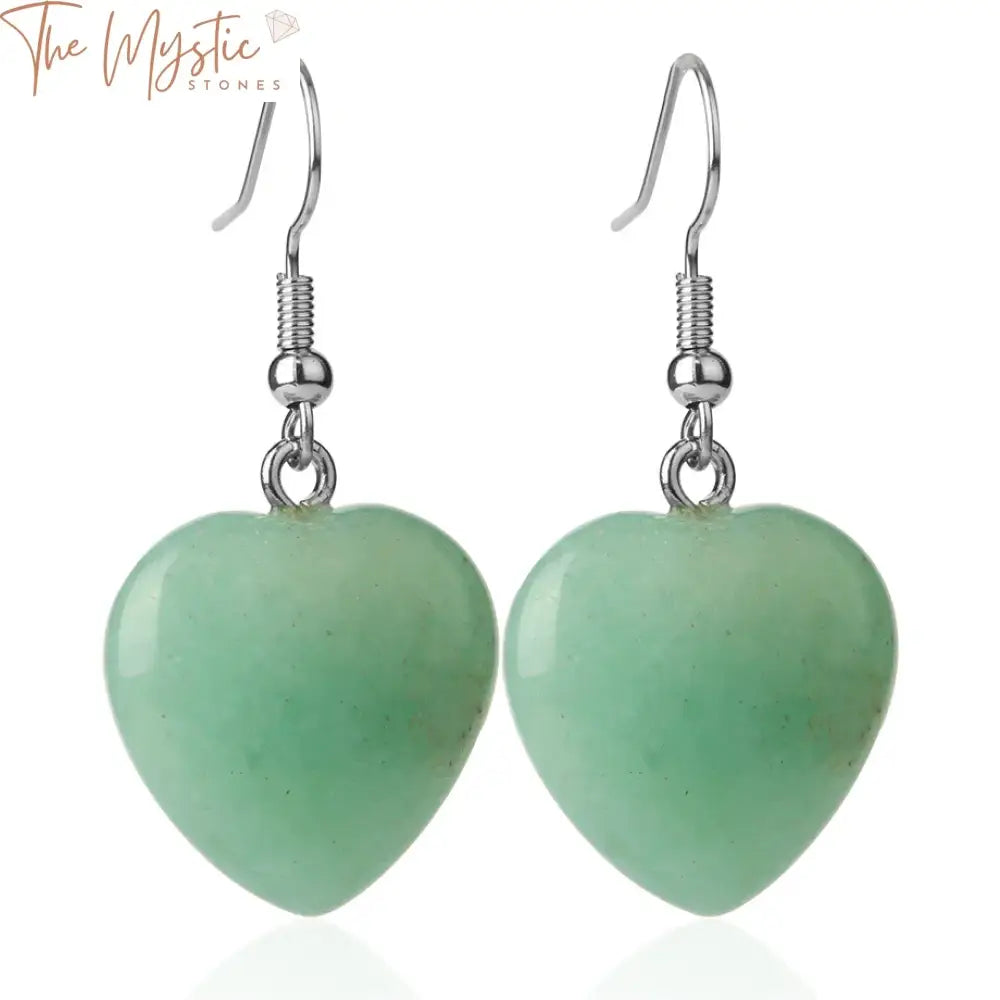 Green Aventurine Heart Jewelry Set