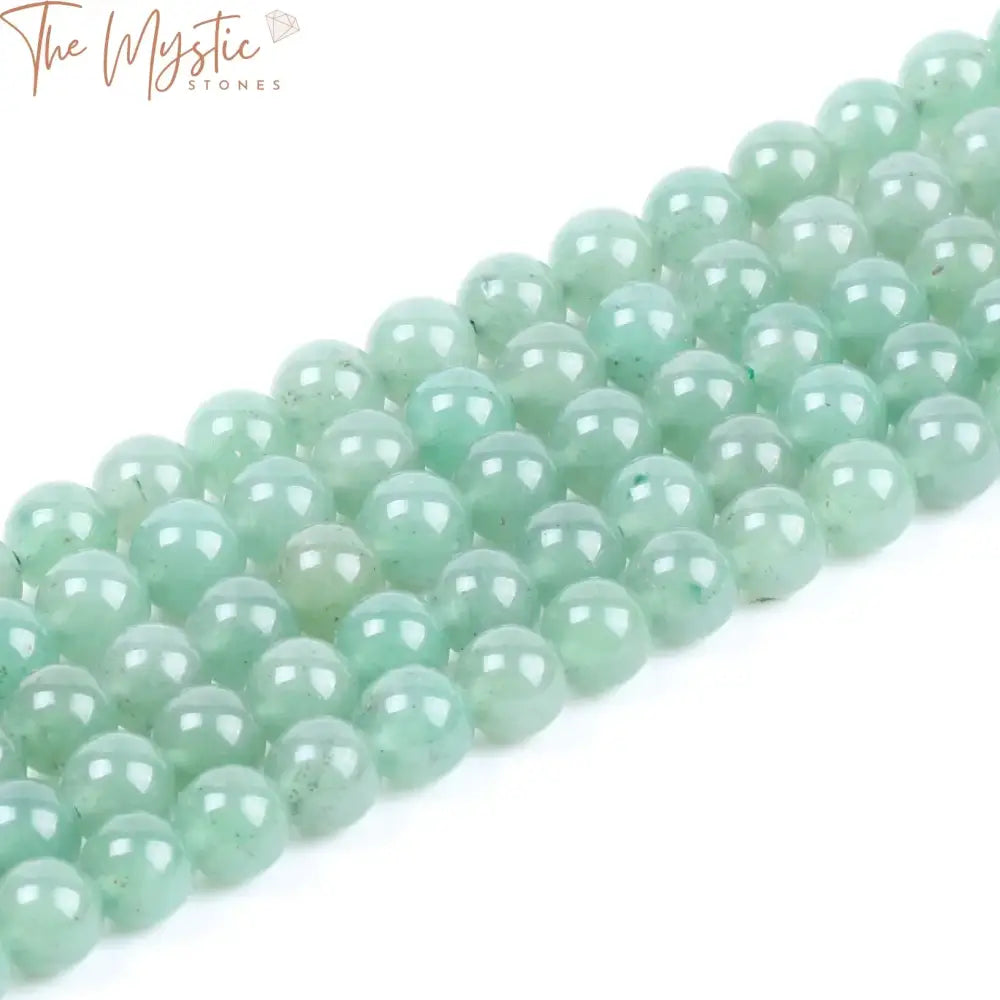 Green Aventurine Round Beads - Assorted Sizes