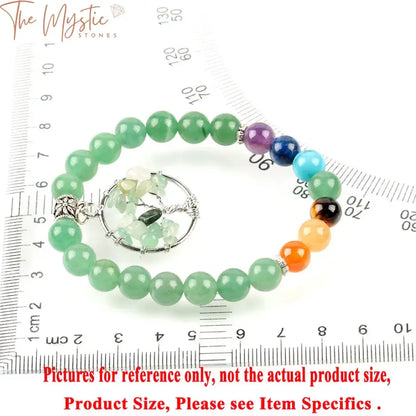 Green Aventurine Tree Of Life Chakra Bracelet