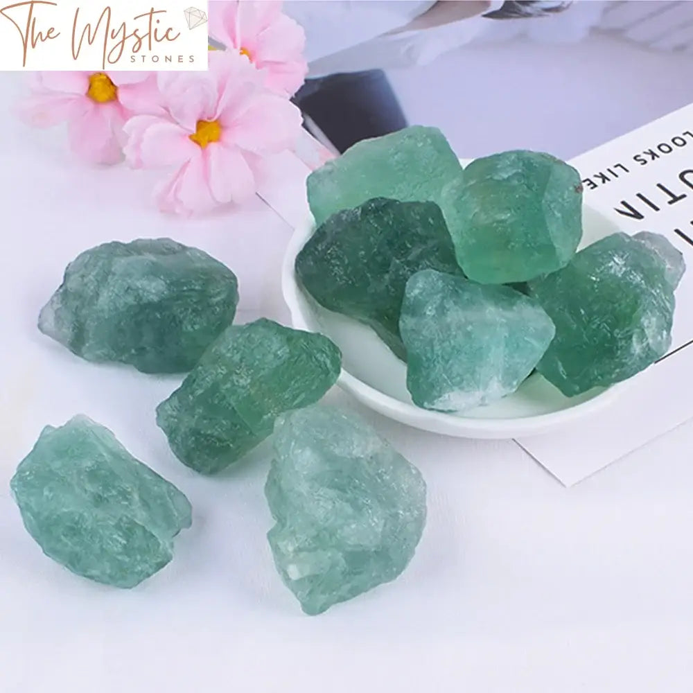 Green Fluorite Quartz Crystal Ornament