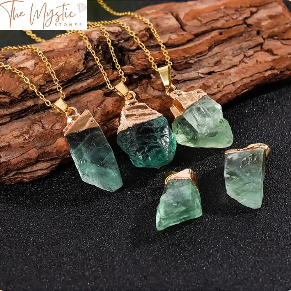 Green Fluorite Reiki Healing Pendant