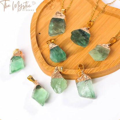 Green Fluorite Reiki Healing Pendant