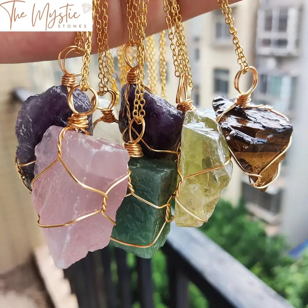 Hand-Wrapped Fluorite Crystal Pendant