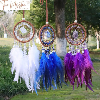 Handcrafted Natural Crystal Dream Catcher