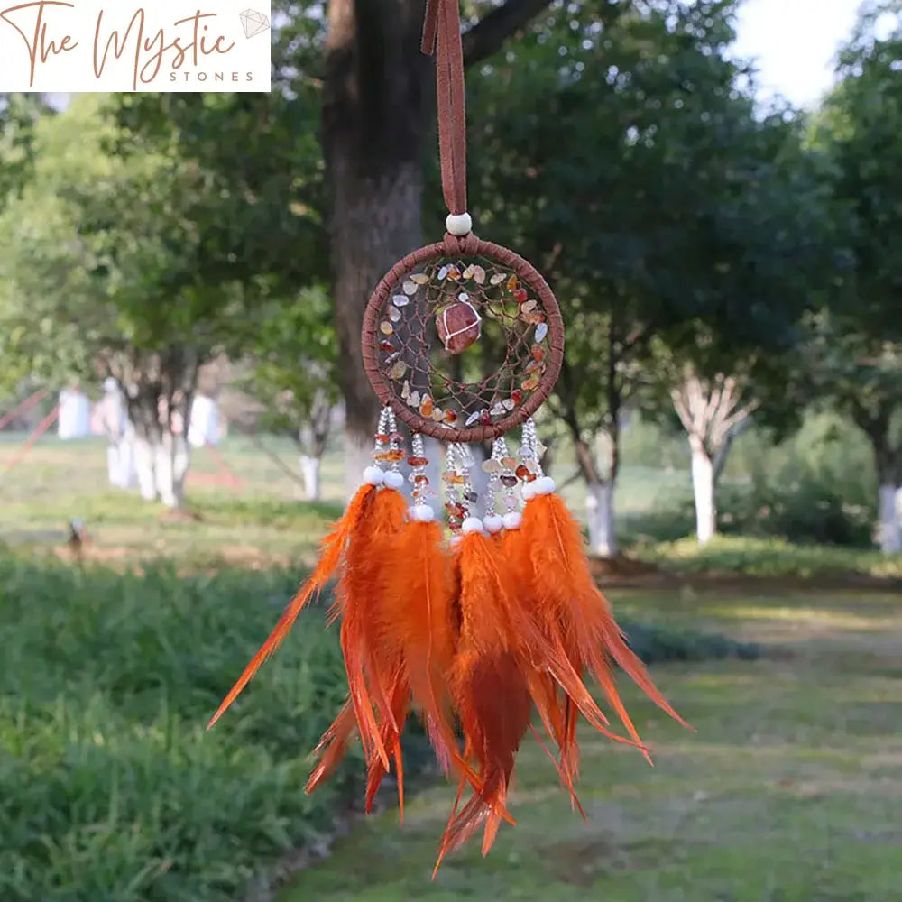 Handcrafted Natural Crystal Dream Catcher