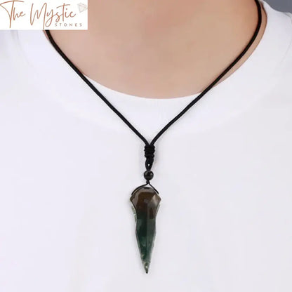 Healing Bird Beak Crystal Pendant Necklace