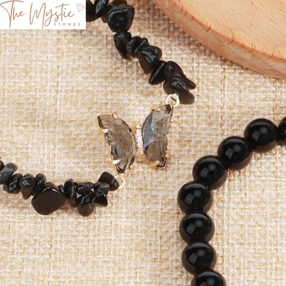 Healing Butterfly Crystal Bracelet Set