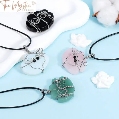 Healing Cloud Crystal Necklace