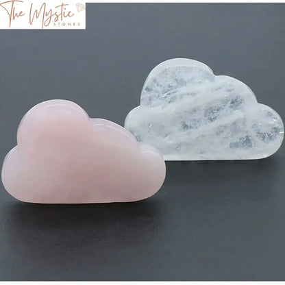 Healing Crystal Cloud Figurine - Rose Quartz