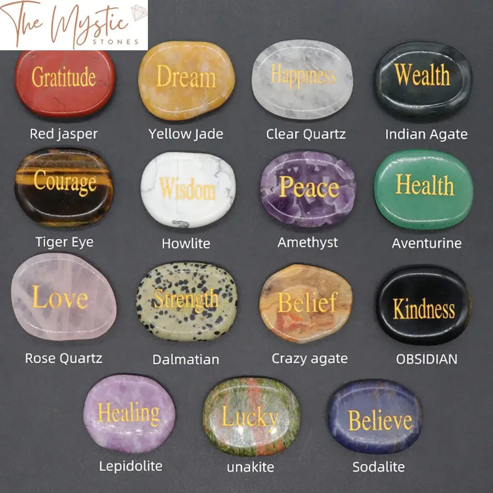 Healing Crystal Inspirational Stones Set