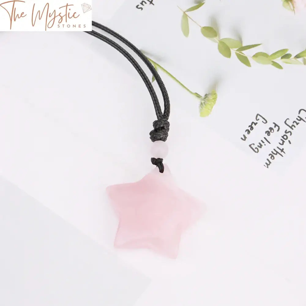 Healing Star Crystal Pendant Necklace