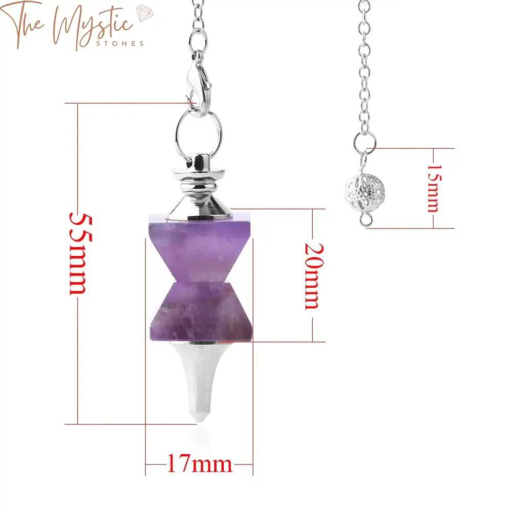 Healing Stone Dowsing Pendulum Pendant