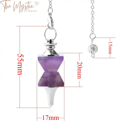 Healing Stone Dowsing Pendulum Pendant