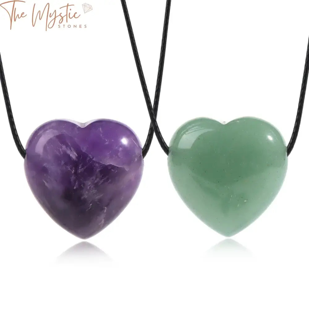 Healing Stone Heart Pendant