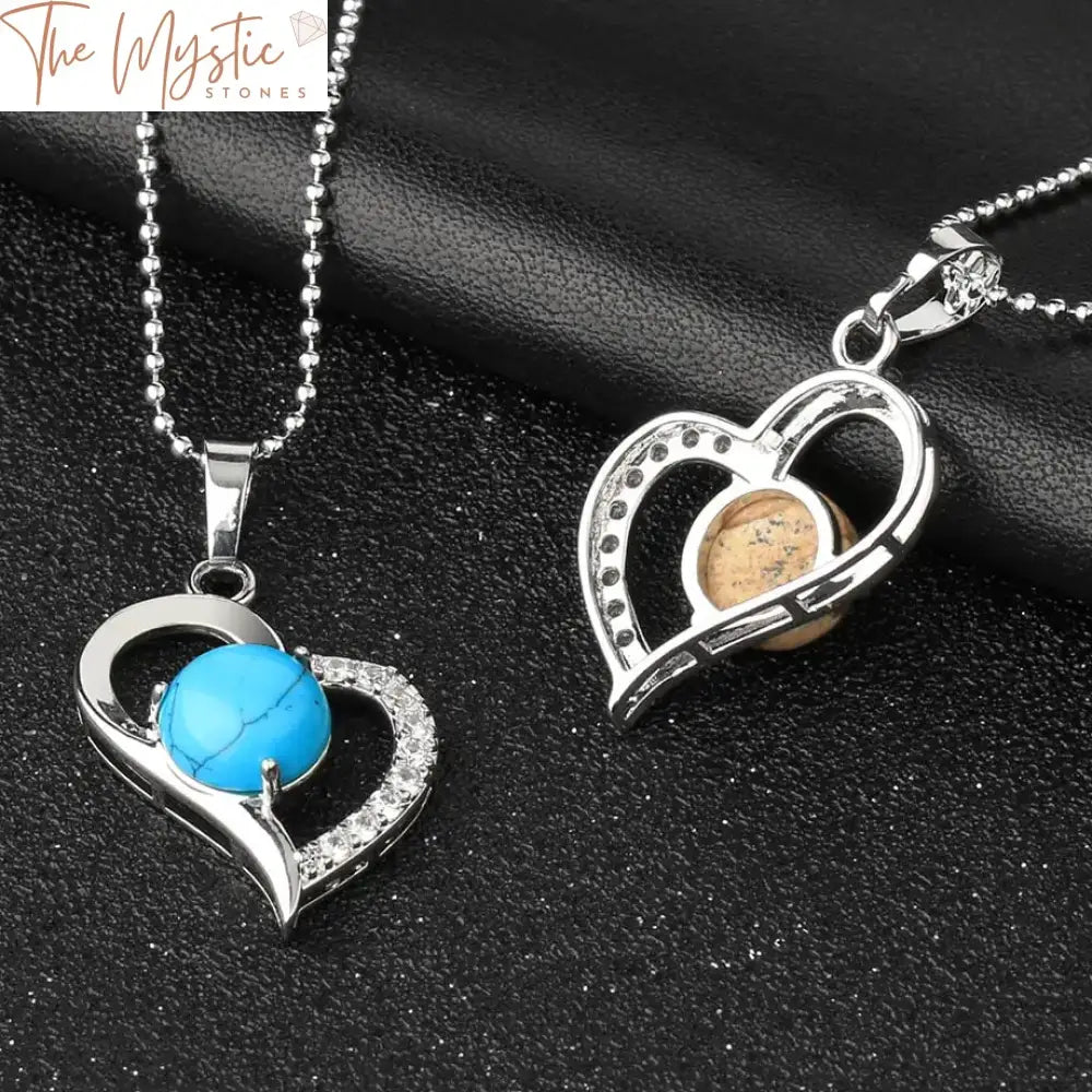 Heartstone Reiki Crystal Pendant Necklace