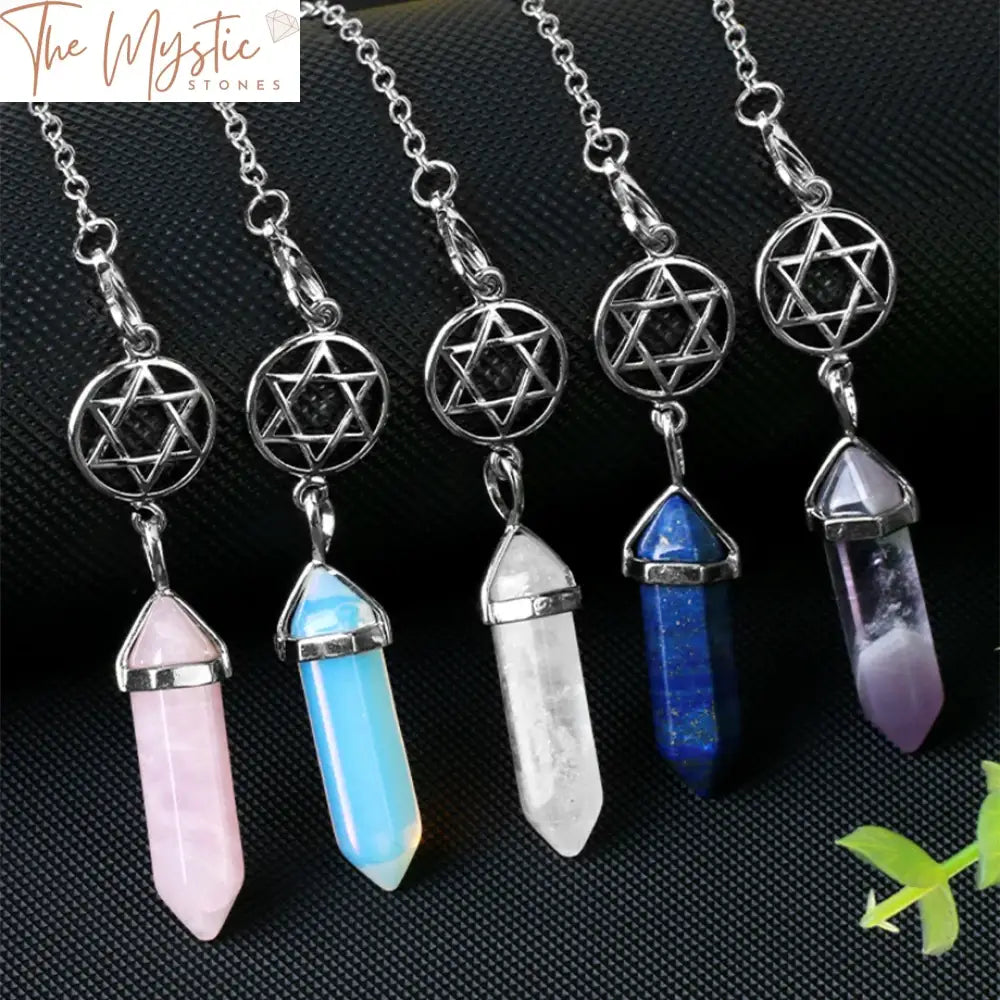 Hex Crystal Pendulum Pendant