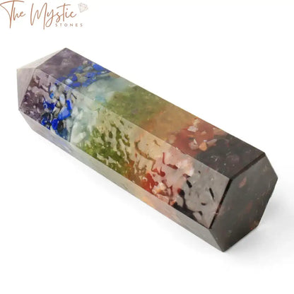 Hexagonal Chakra Crystal Column 90Mm