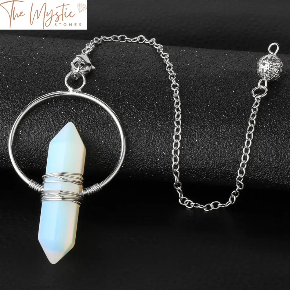 Hexagonal Crystal Gemstone Pendulum