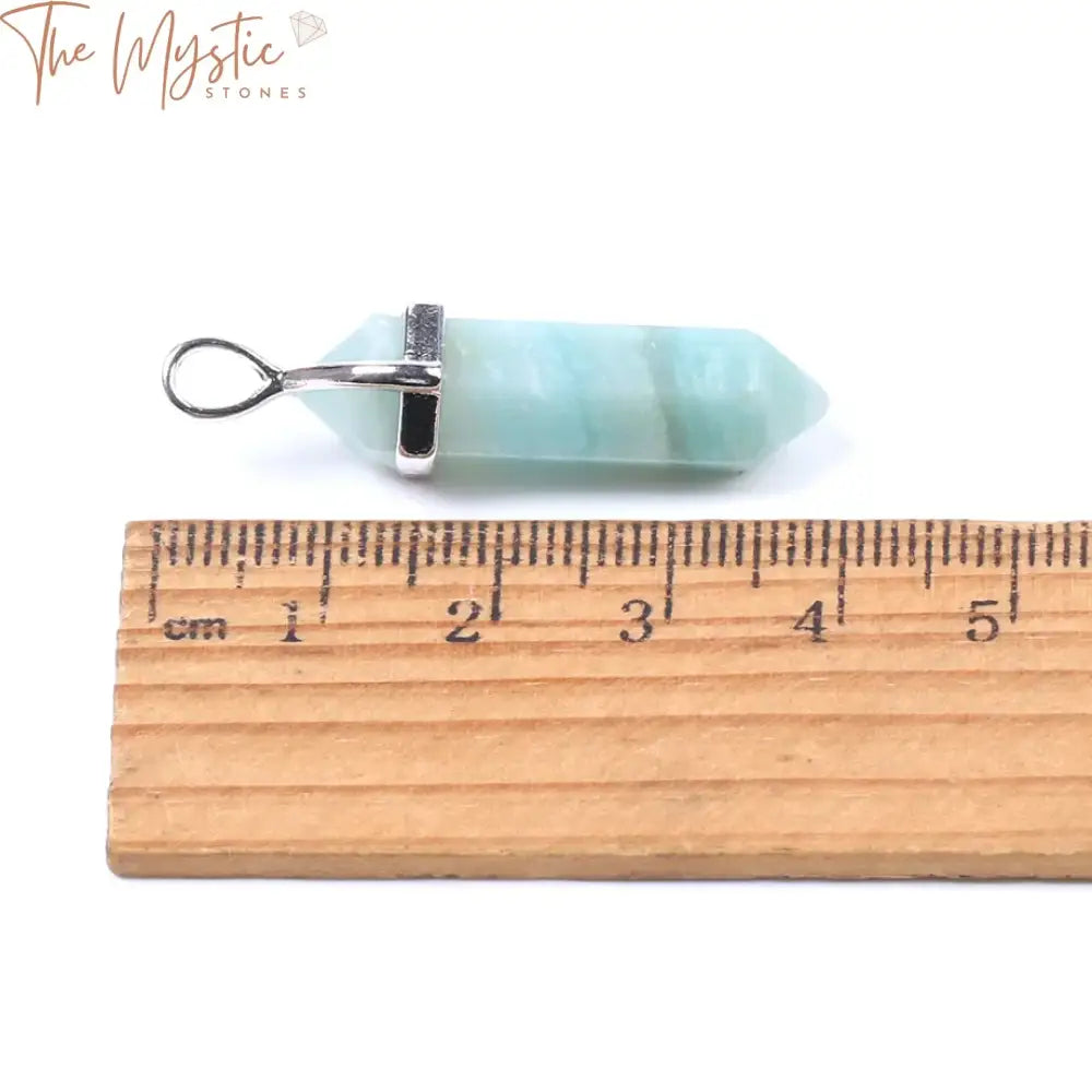 Hexagonal Natural Stone Pendant Necklace