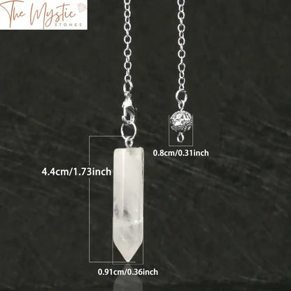 Hexagonal Natural Stone Pendulum