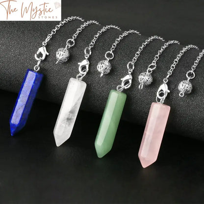 Hexagonal Natural Stone Pendulum