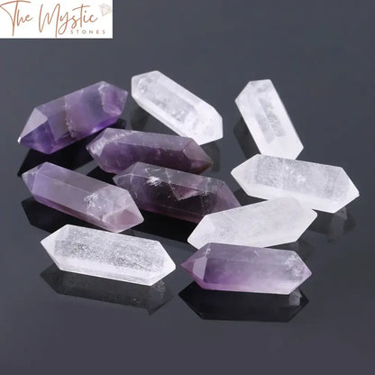 Hexagonal Reiki Quartz Double-Termination Wand