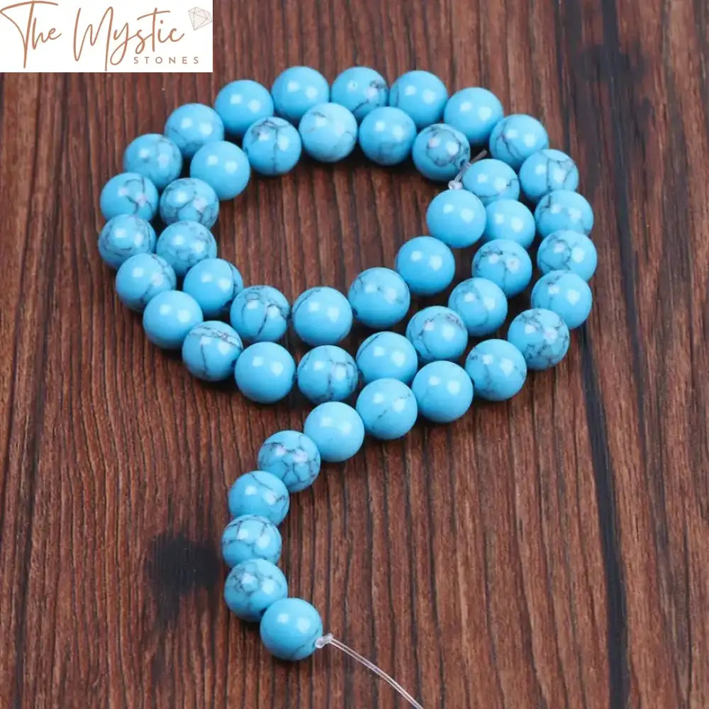 Howlite Turquoise Smooth Beads