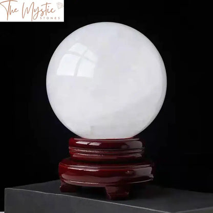 Iceland Spar Optical Calcite Sphere - 80Mm With Stand