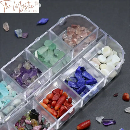 Irregular Agate Nail Crystal Set - 12 Colors