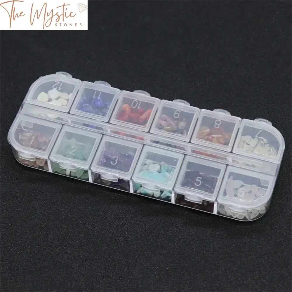 Irregular Agate Nail Crystal Set - 12 Colors