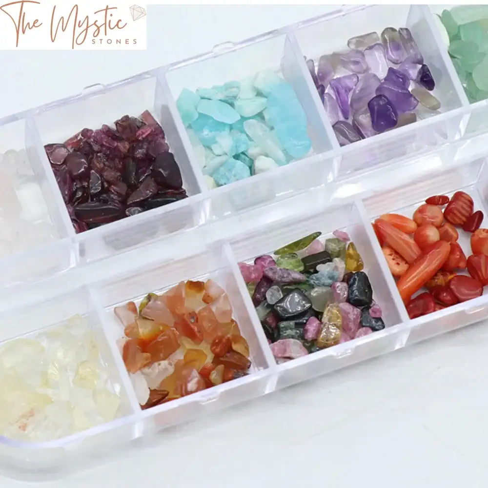 Irregular Agate Nail Crystal Set - 12 Colors