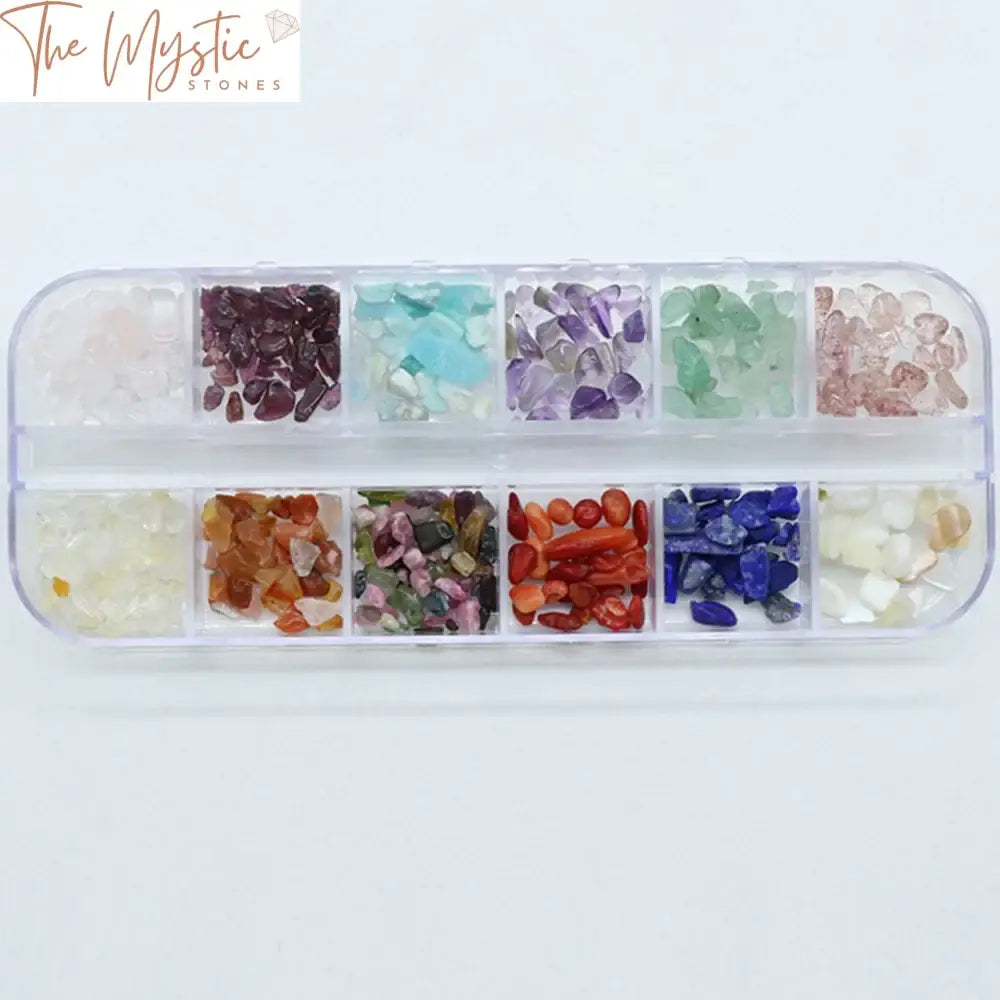 Irregular Agate Nail Crystal Set - 12 Colors