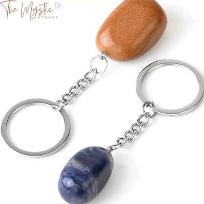 Irregular Crystal Stone Keychain