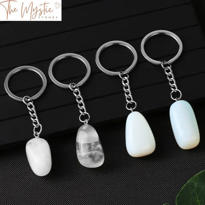 Irregular Crystal Stone Keychain