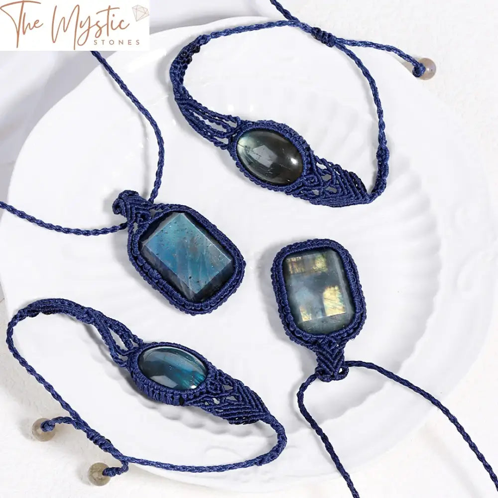 Labradorite Crystal Jewelry Set