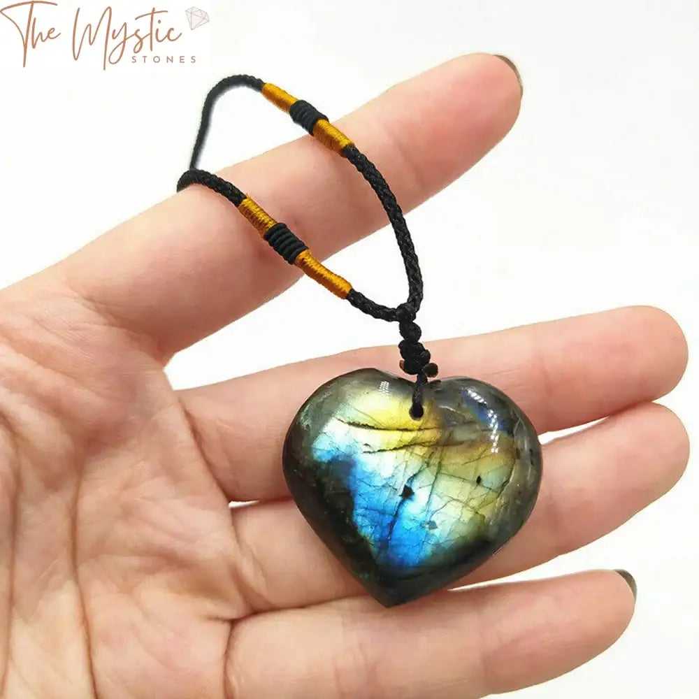 Labradorite Heart Pendant