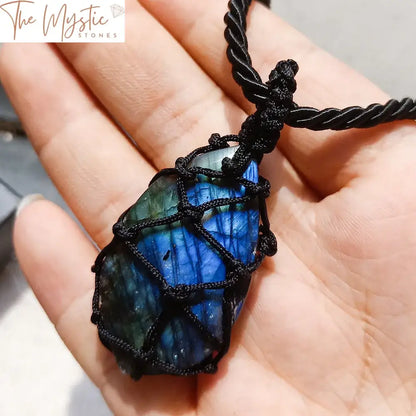 Labradorite Moonstone Healing Pendant