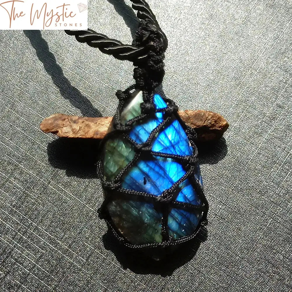 Labradorite Moonstone Healing Pendant