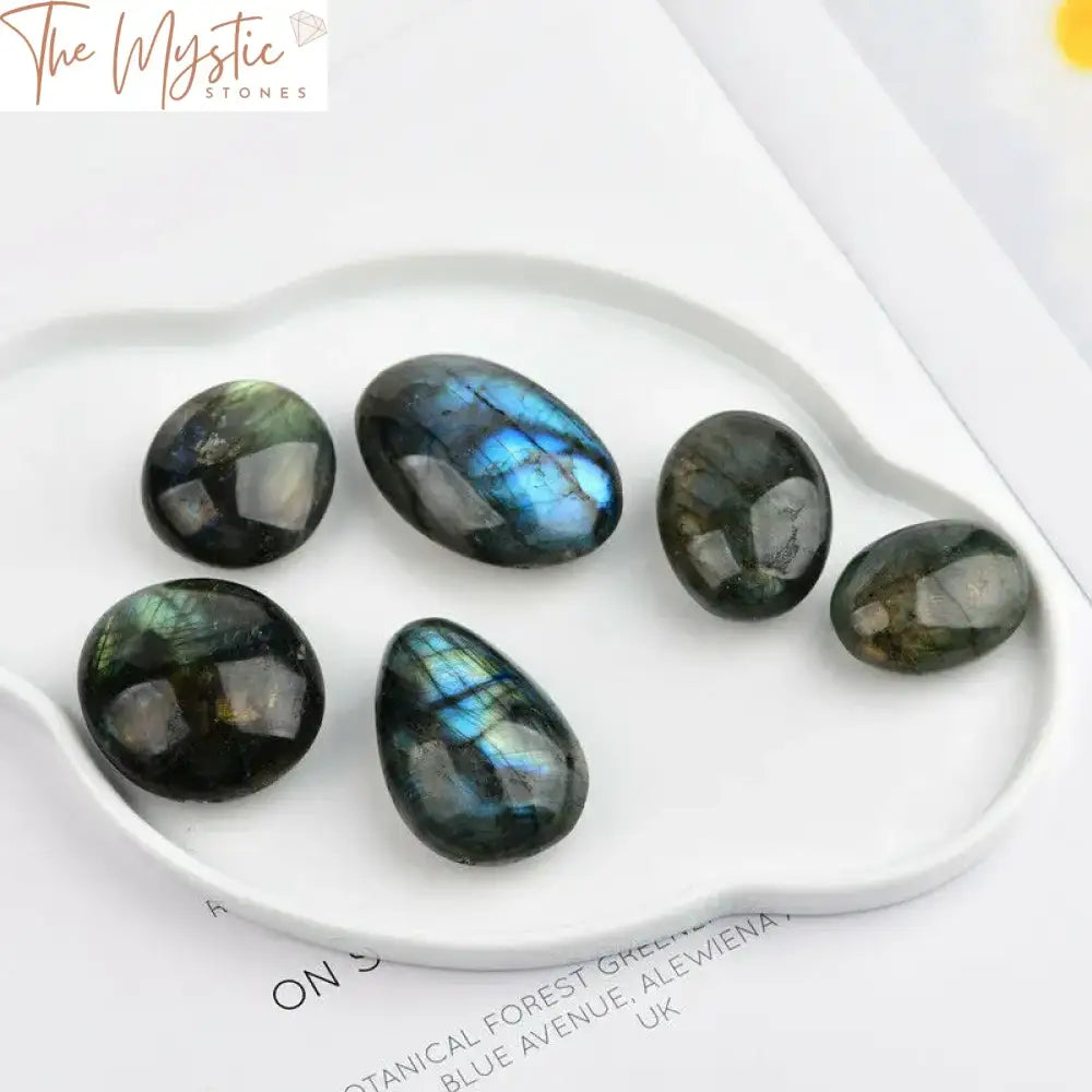 Labradorite Moonstone Polished Palm Stone 20-30Mm