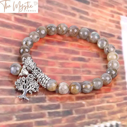 Labradorite Spectrolite Tree Of Life Bracelet