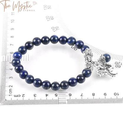 Lapis Lazuli Chakra Bracelet With Tree Of Life Charm