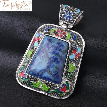 Lapis Lazuli Natural Stone Pendant For Men