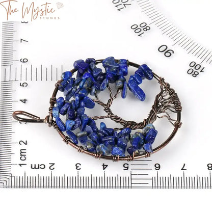 Lapis & Opal Tree Of Life Pendant