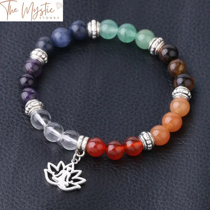 Lotus Chakra Stone Bracelet