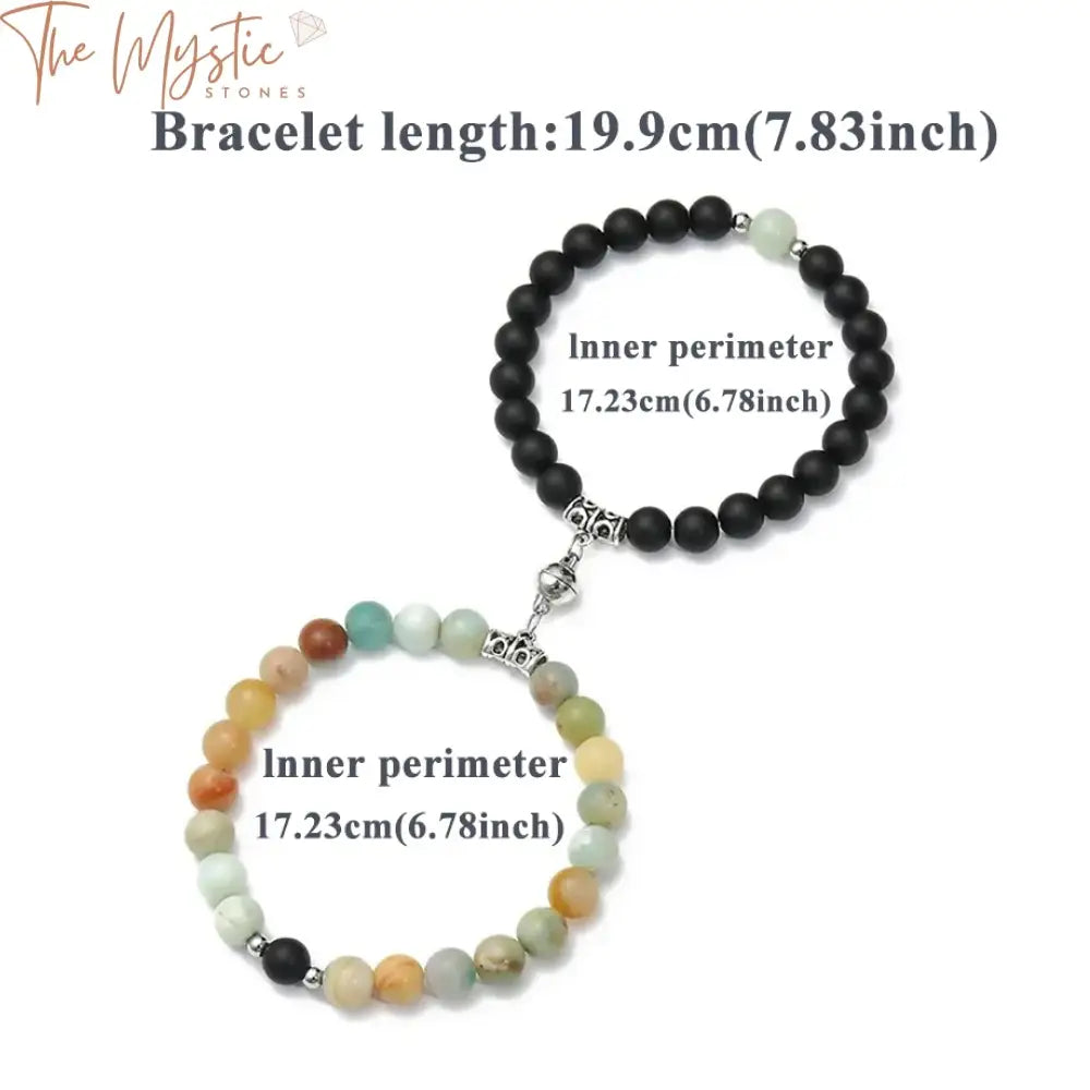 Lover’s Crystal & Tiger Eye Magnetic Bracelets