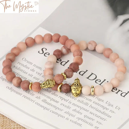 Matte Pink Aventurine Mala Bracelet